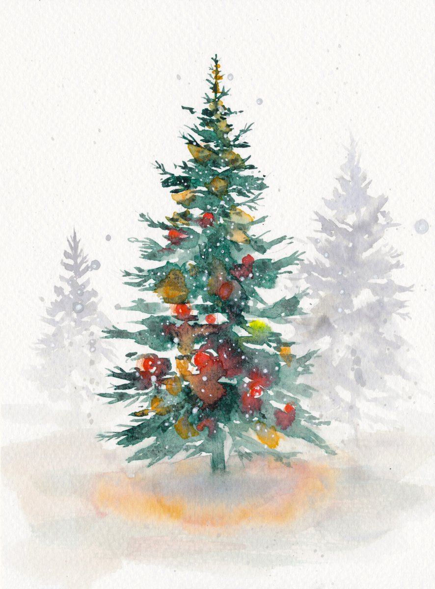 Christmas Trees by Doriana Popa