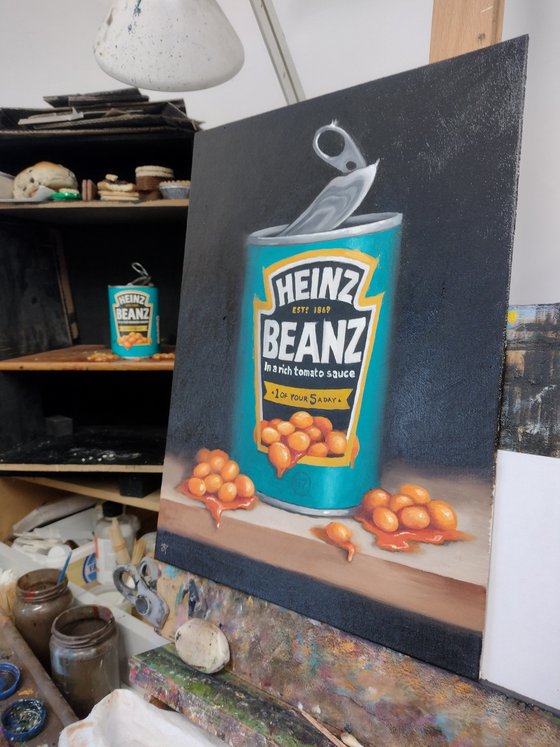 Large Tin Of Baked beans  still life