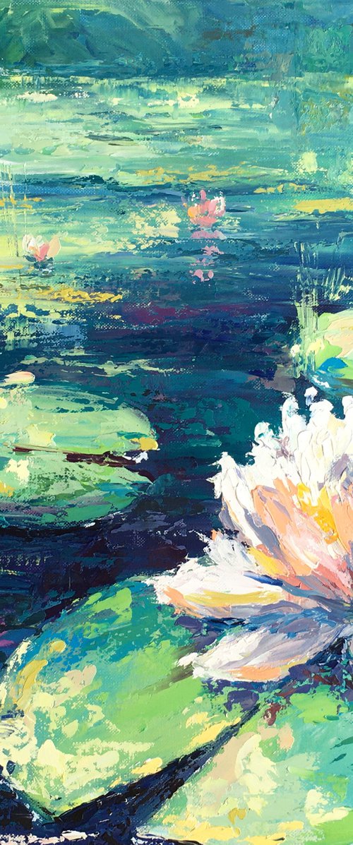 "Water lilies on the pond" by OXYPOINT