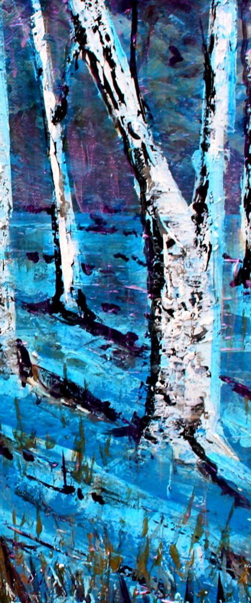 Winter Birches II by Paul J Best