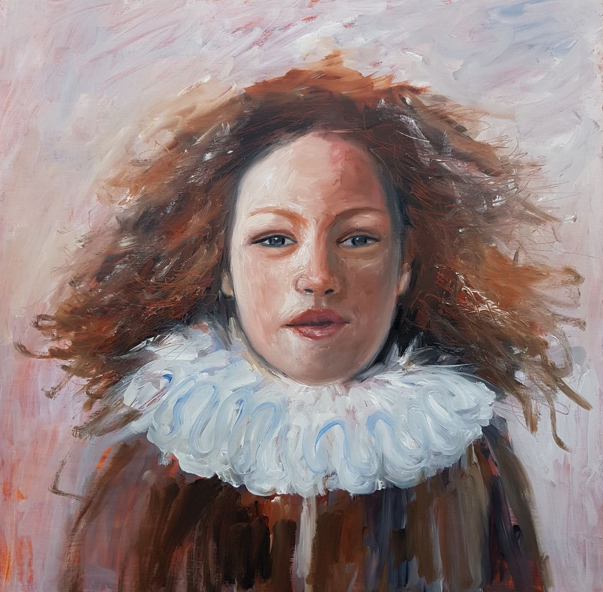 Daughter Of Rembrandt By Els Driesen, 24 X 24, Artwork For Sale On Artfinder