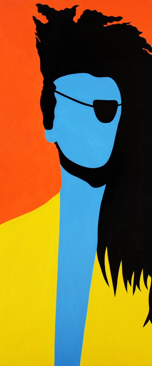 Faceless Portrait - Pete Burns (Dead or Alive) by Pop Art Australia
