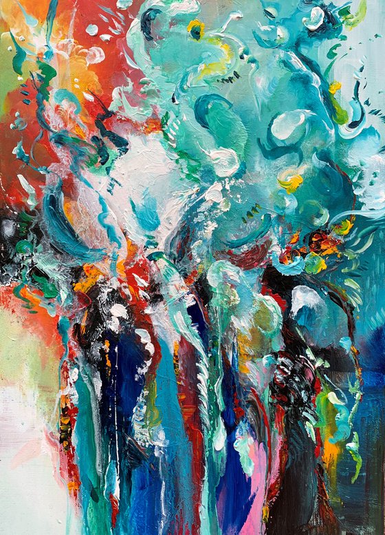 " Joyful Life III  ” abstract Painting