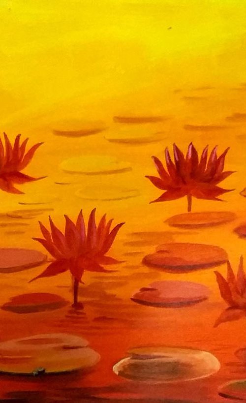 Beauty of Red Lotus by Samiran Sarkar