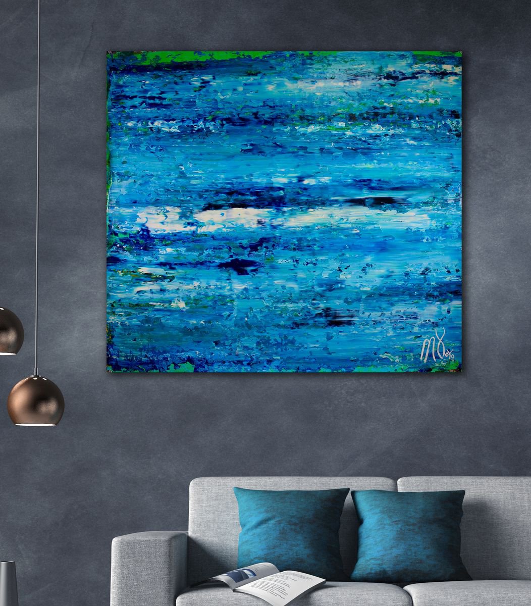 Blue Satin Ocean by Nestor Toro