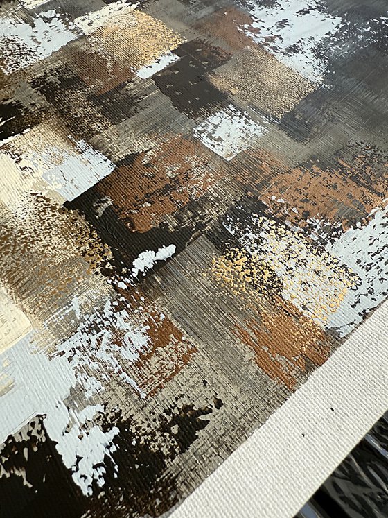 Gold, bronze abstraction