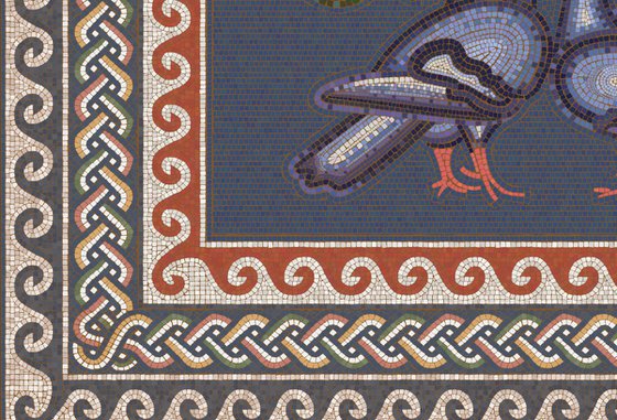 Digital handicraft/Roman Mosaic - Couple of Pigeons