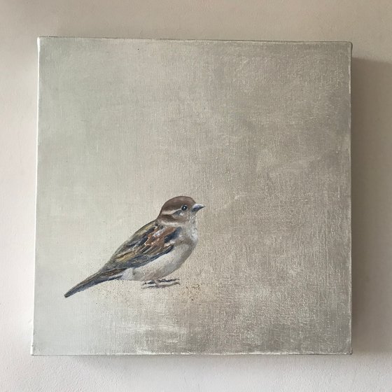 Little Sparrow ~ on silver