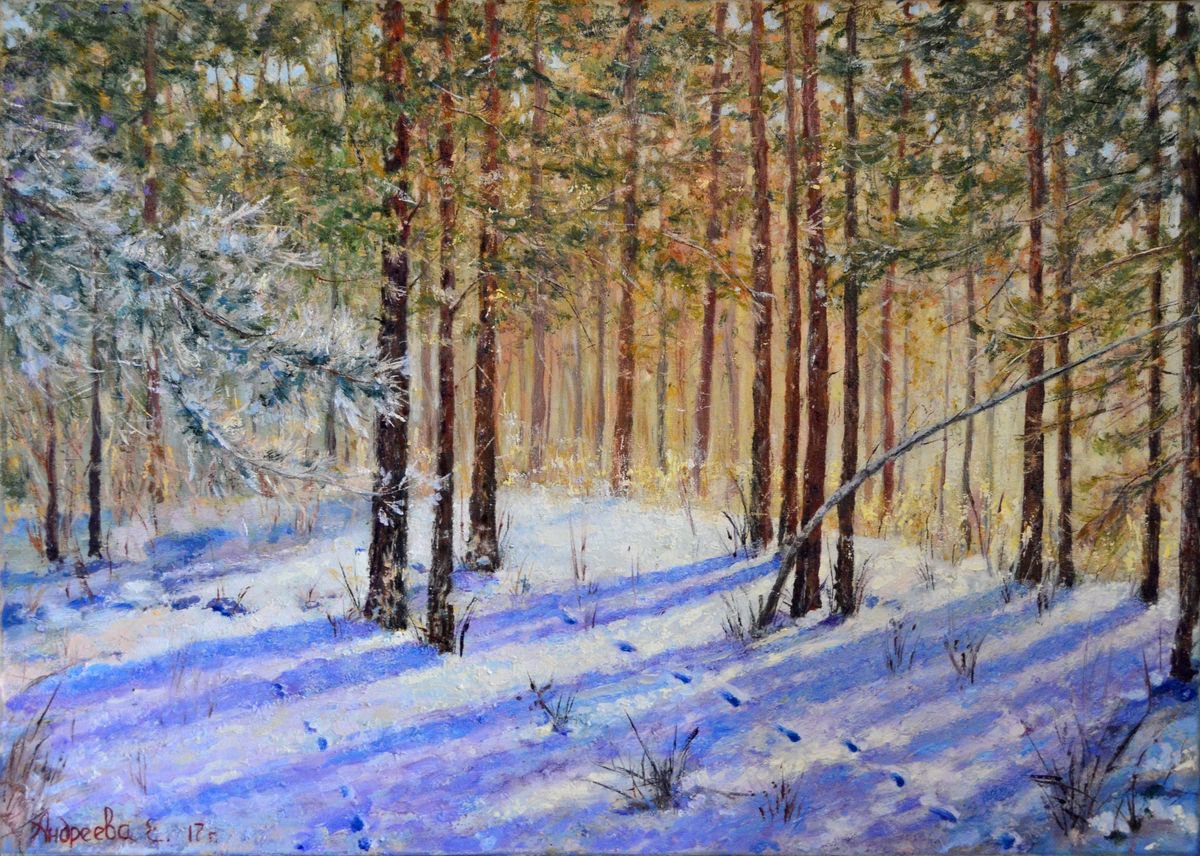 Winter forest by Helena Andreyeva