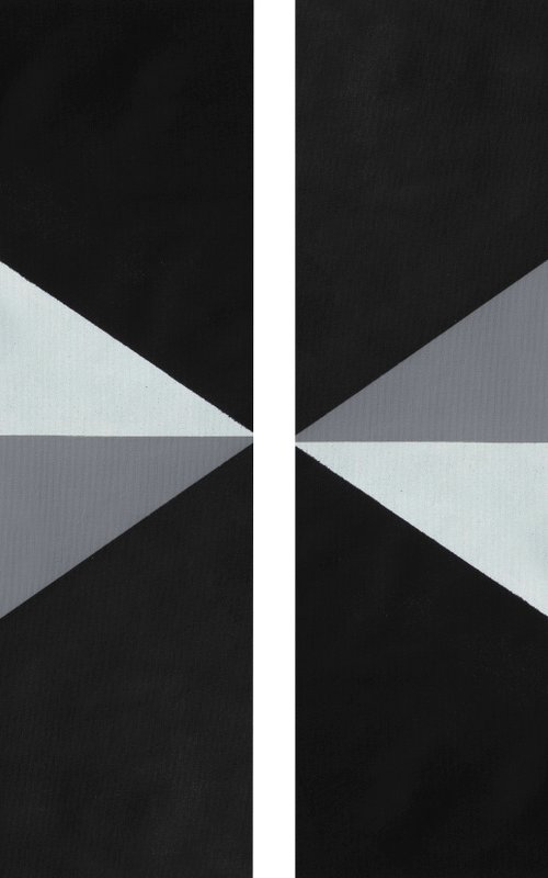 Geometric Shape Diptych 2 by Catia Goffinet