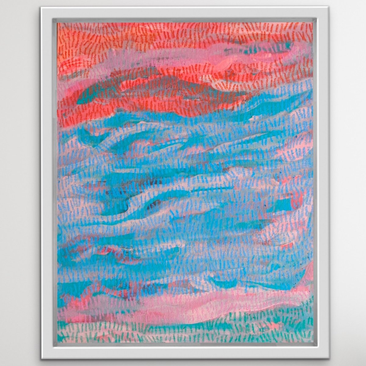 Abstract Landscape Painting By Ketki Fadnis, 16 X 20", Sea And Sky, Original Artwork