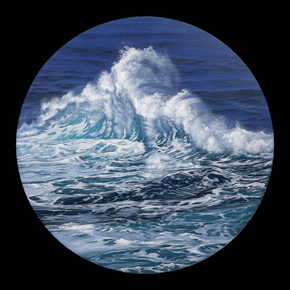 Photorealistic Landscape Oil Painting By Alina Hubarenko, 30 X 30, At The Shore Of Madeira Ii, Original Artwork