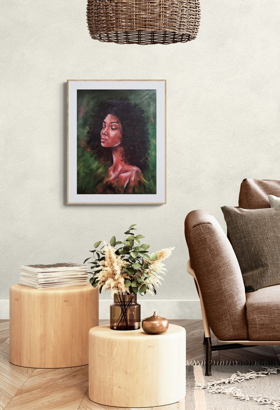 Spirit of Africa - oil portrait painting