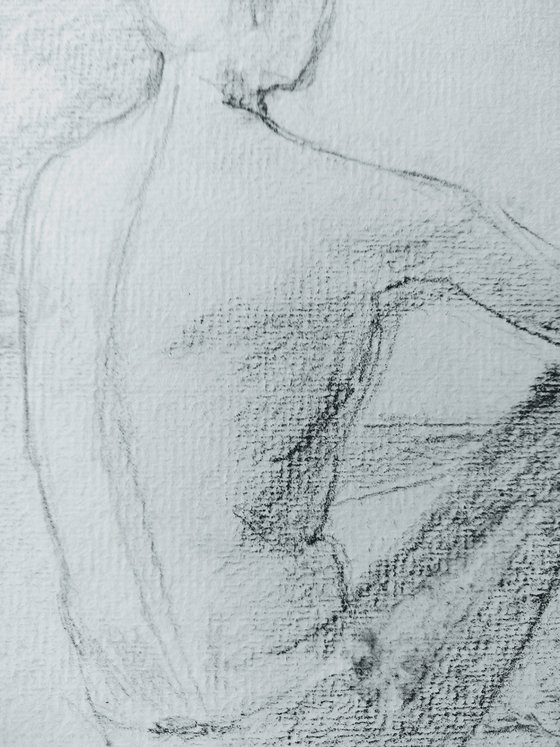 Observation.Original nude drawing.