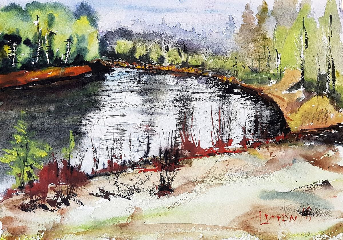 North river by Leonid Kirnus