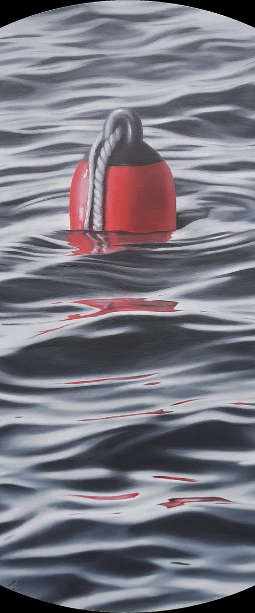 The Red Buoy by Alina Hubarenko