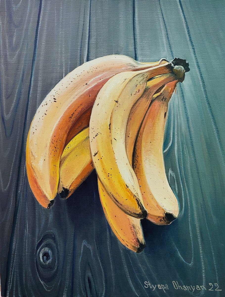 Bananas (40x30cm, oil on canvas) by Sergei Miqaielyan