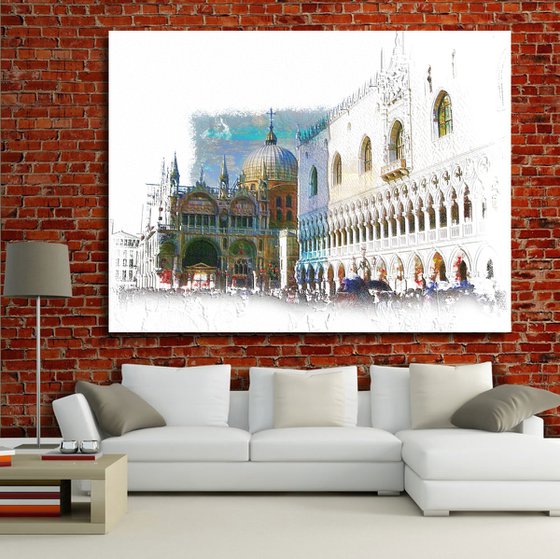 Trocitos de cielo, Palacio Ducal/XL large original artwork