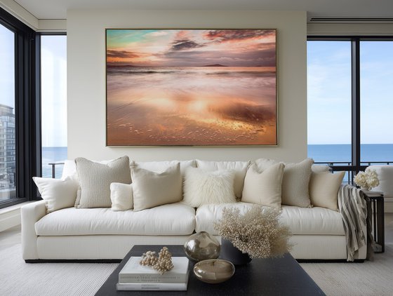 Golden Sunset Over Pabbay