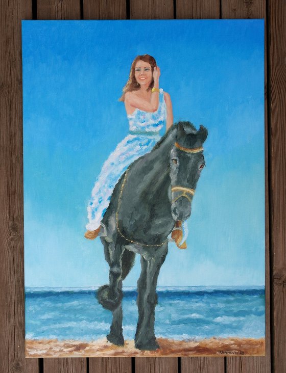 Girl and Horse