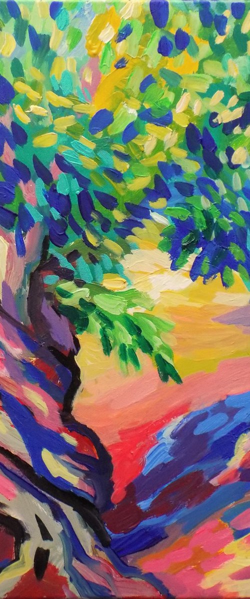 Two olive trees by Maja Grecic