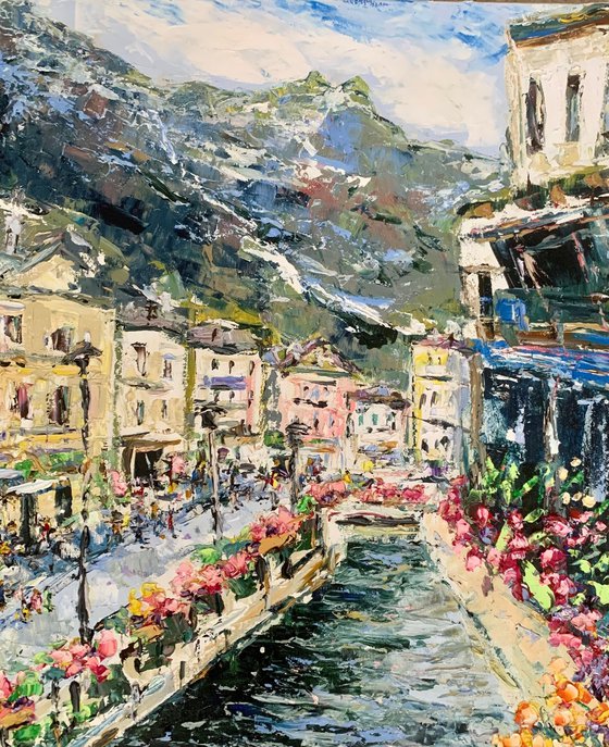 Chamonix town in France