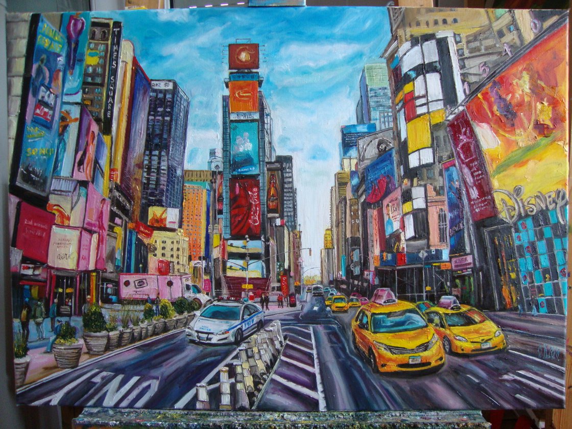 芸術写真 TIMES SQUARE REFLECTION Times Square Reflection, Manhattan, GUILLAUME GAUDET · Art