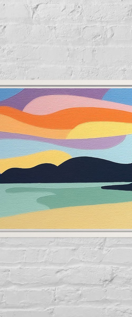 Evening at Long Beach by Zoe  Hattersley