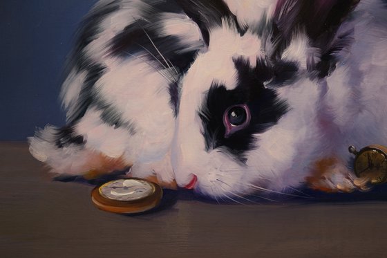 "Rabbit and clock"