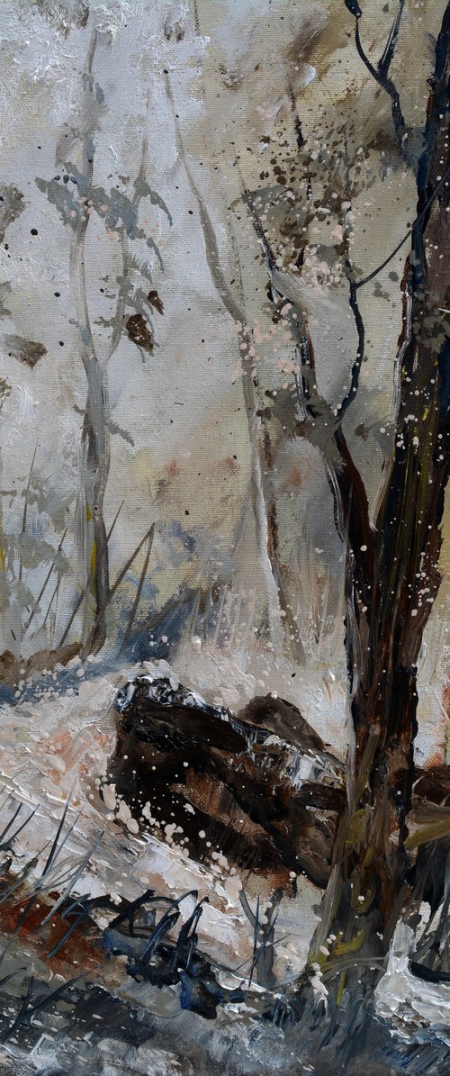 River in winter by Pol Henry Ledent