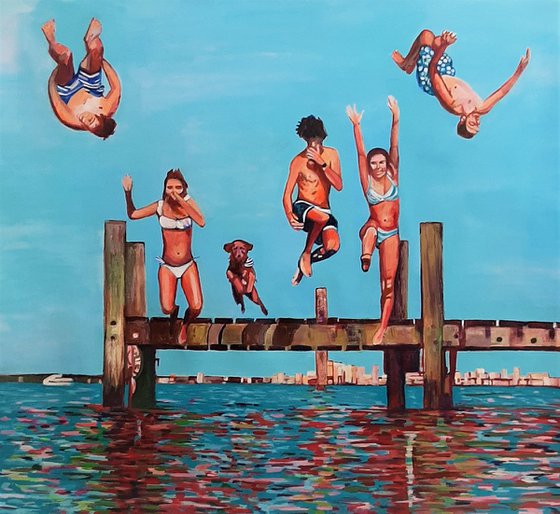 Jump / 120 x 110 x 0.1 cm