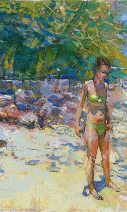 "Girl with a dog" by Eugene Segal