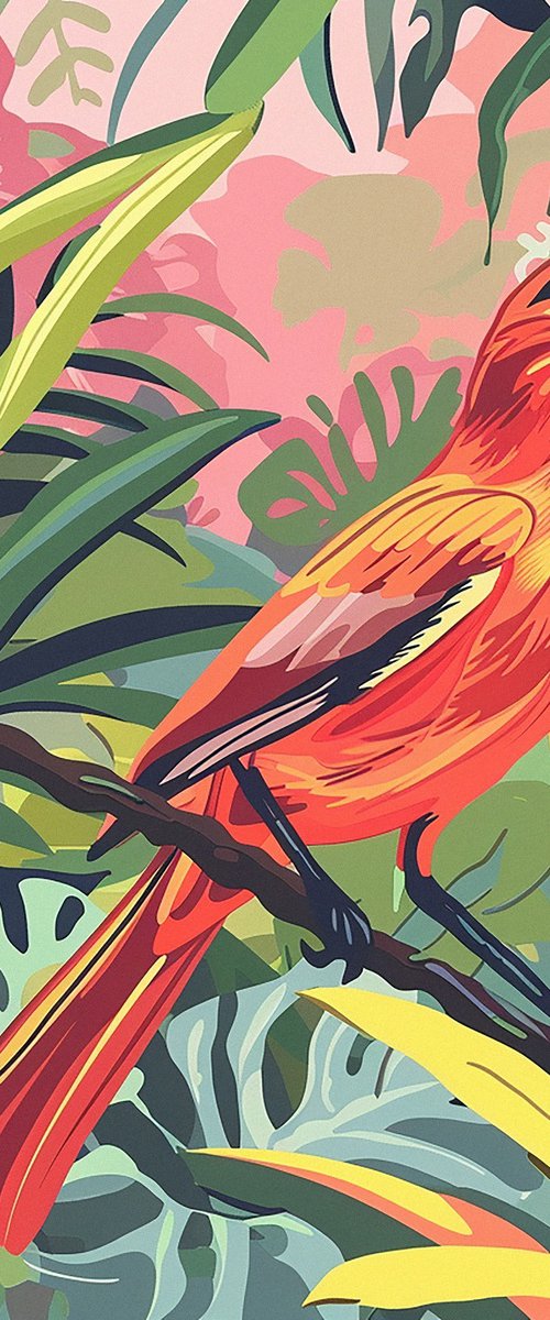 Tropical bird I by Kosta Morr
