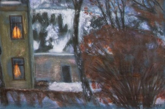 Denim series . City twilight