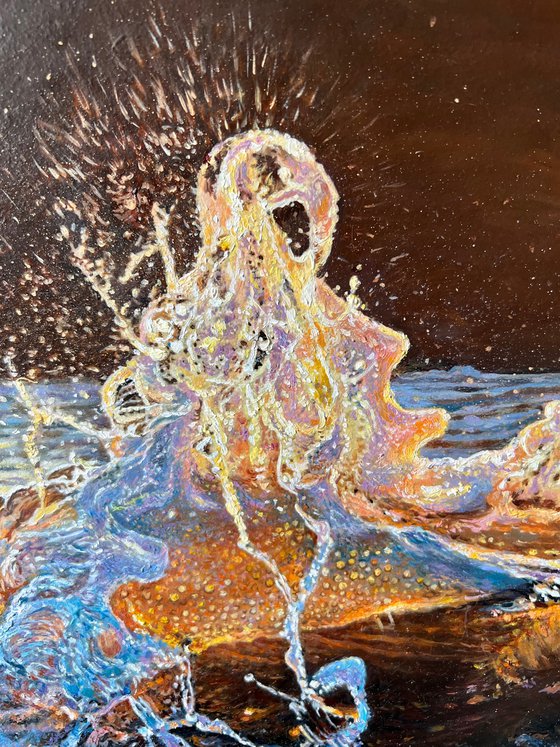 "EXPLOSION OF FEELINGS" - Original Oil Painting