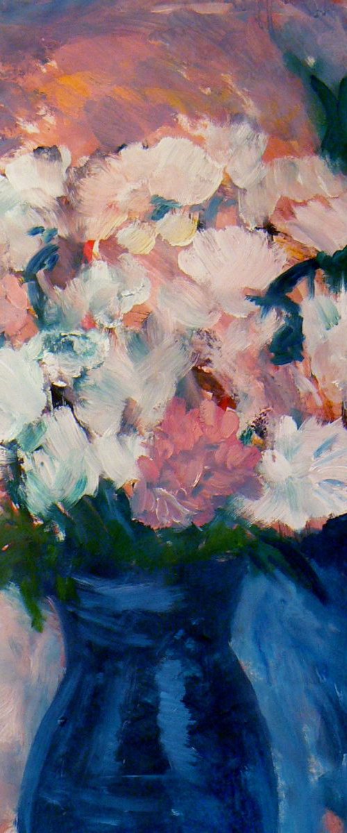 Chrysanthemums in the studio 2 by Paul McKee