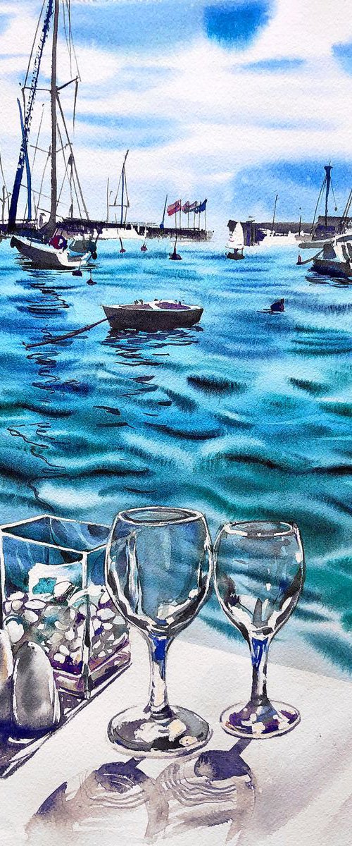 When glass meets the sea by Ksenia Astakhova