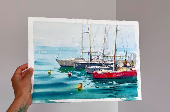 Boats on Blue Silence