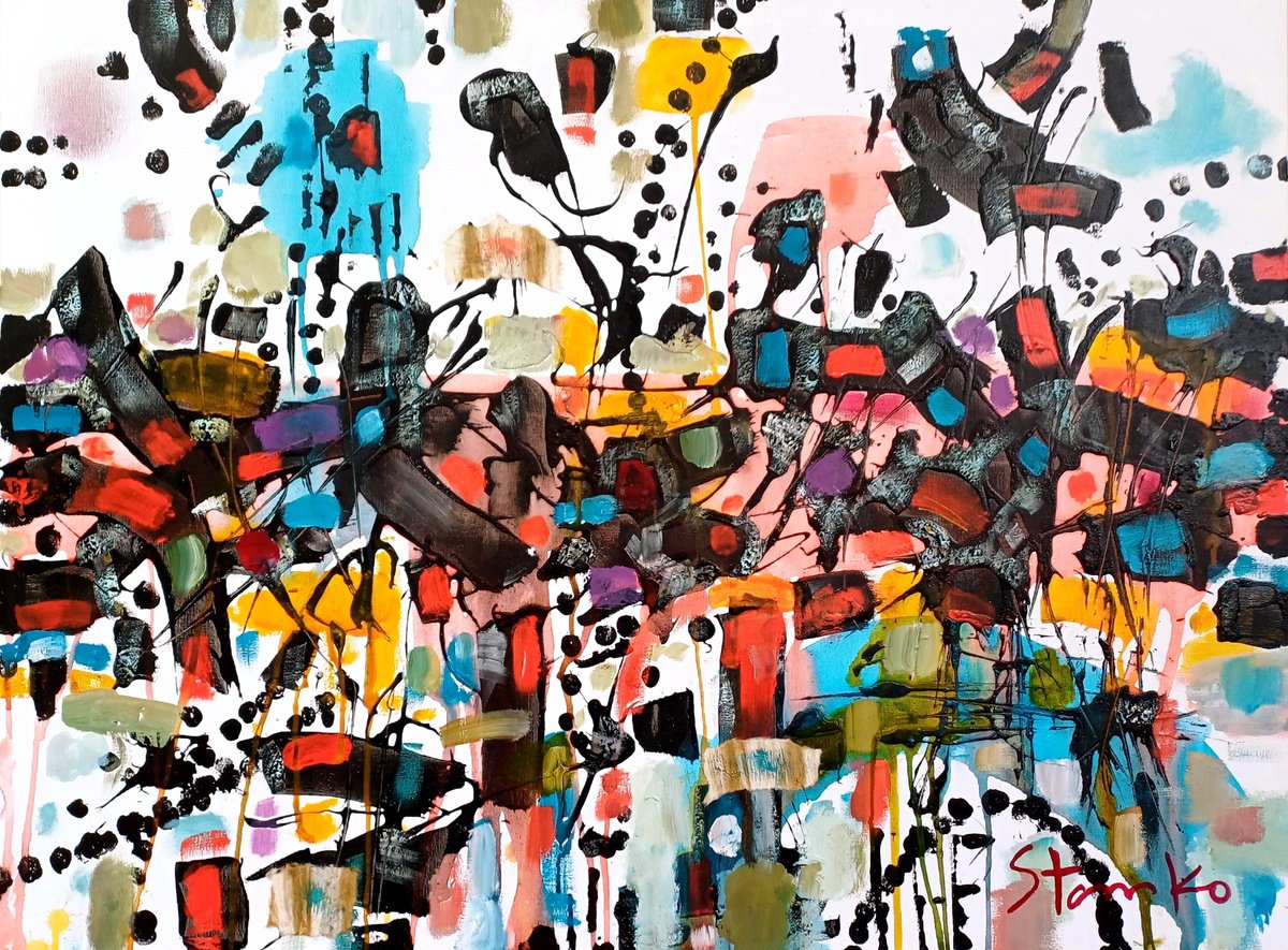  Abstract Vision-Iii By Stanislav Bojankov, 31 X 24, Artwork For Sale On Artfinder
