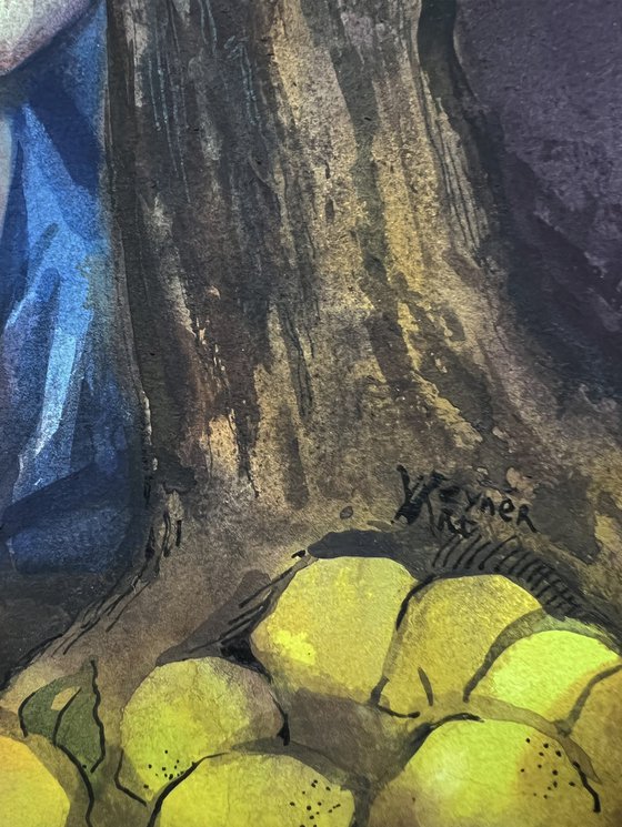 Under the lemon tree