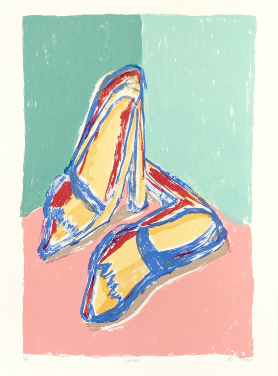 High Heels, Limited Edition screen-print