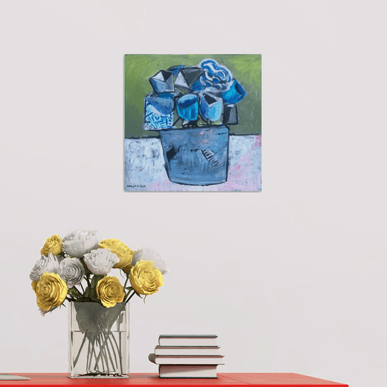 Blue flower  selection