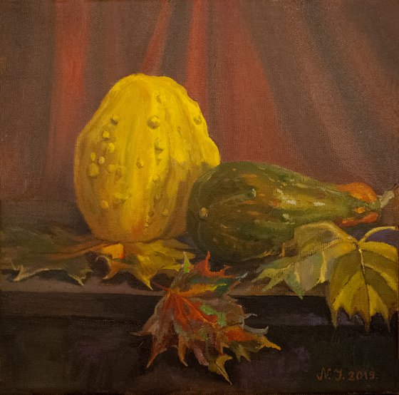 Still Life With Winter Squashes