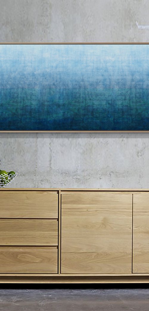 Gradual Depth Framed 155 x 65 cm by George Hall