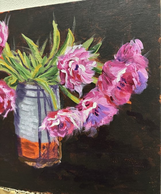 Pink Tulips Still Life