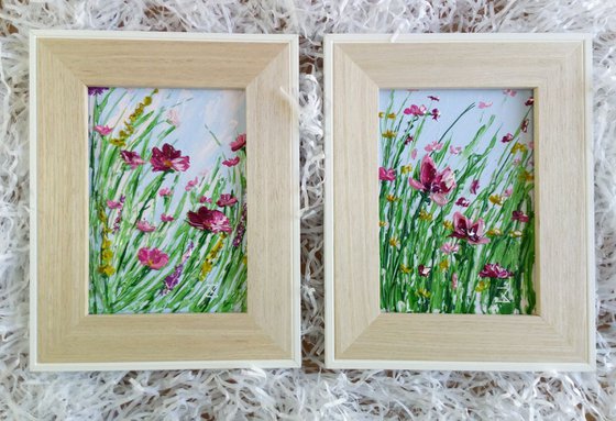 Through The Wildflowers/Frame/Set Of 2, miniature