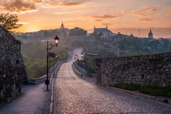 Dawn in the old town