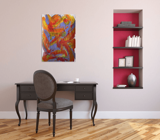 Color Reflection 20235 / ORIGINAL ACRYLIC PAINTING