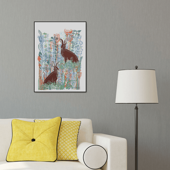 Hares in Springtime
