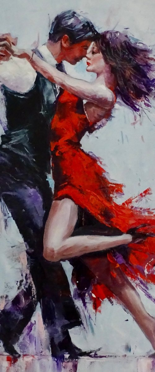 Red Tango Passion by Mel Davies Original Art